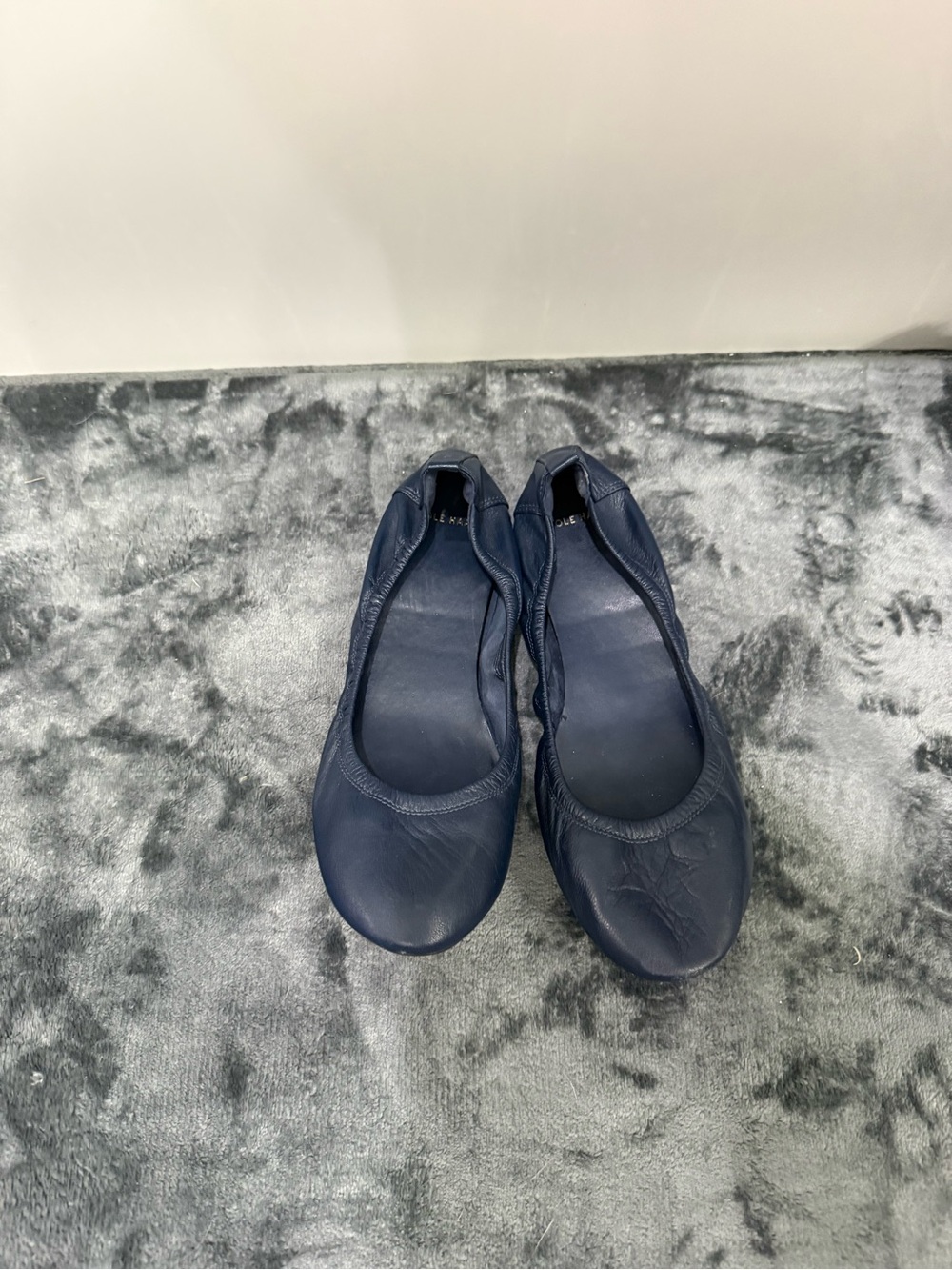Women’s Navy Ballet Flats - Cole Haan Classic Slip-On Comfort